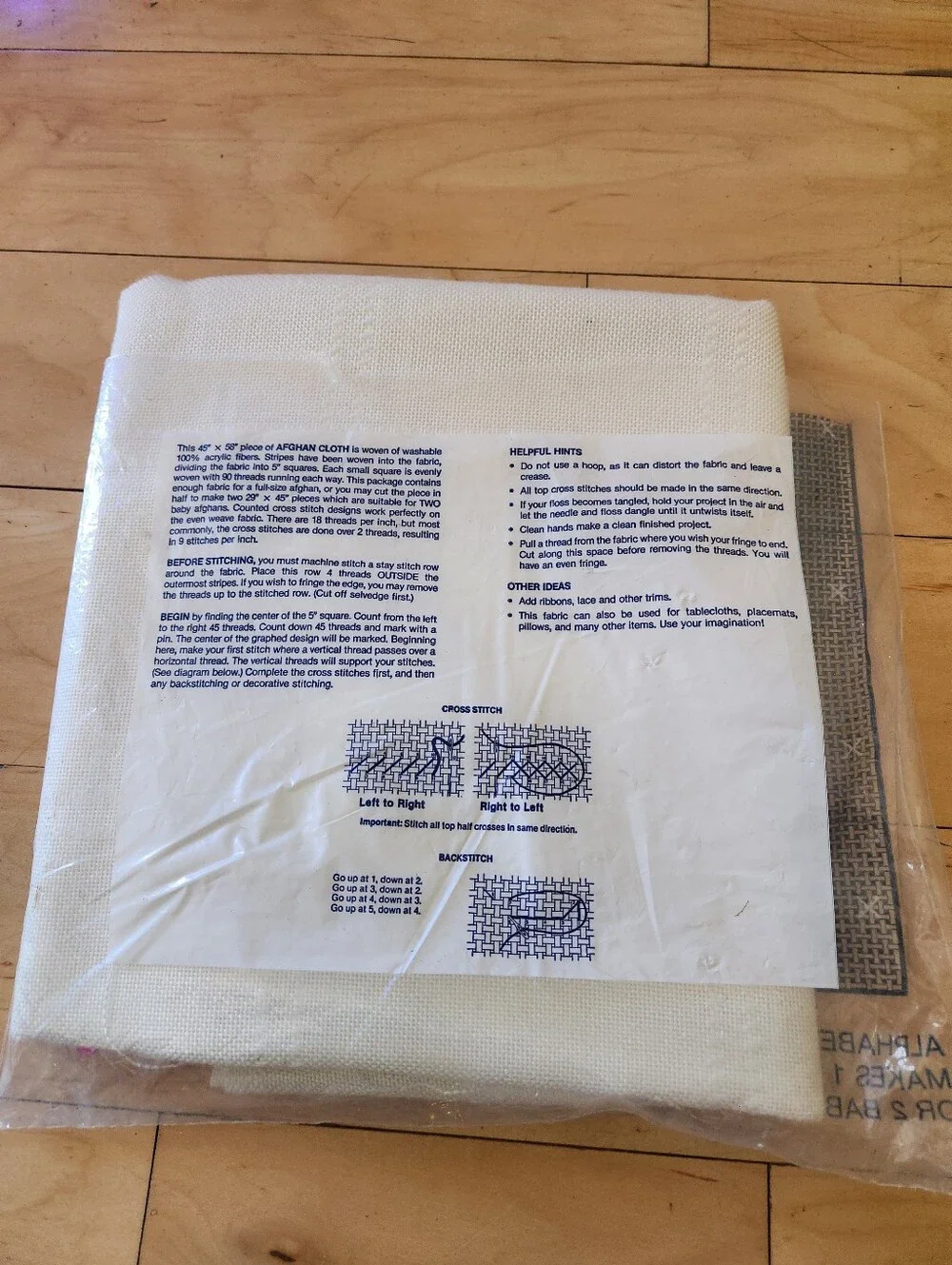 Cross Stitch Afghan Fabric